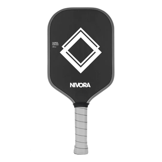 Nivora NV1 Pickleball Paddle – 16mm T700 Raw Carbon Fiber, Elongated Handle